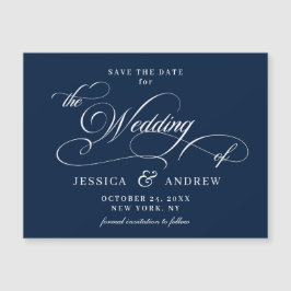 Elegante Hochzeit Save the Date einfache Magnetkar Magnetkarte