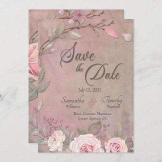 Elegante Hochzeit Save the Date Einladung
