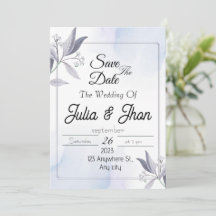 Elegante Hochzeit Save-the-Date