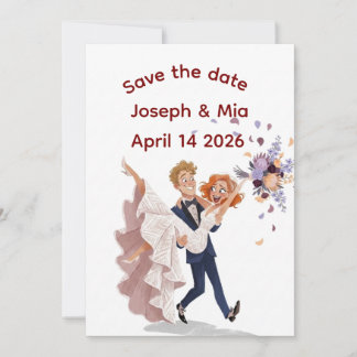 Elegante Hochzeit Save The Date Einladungseinladun Einladung