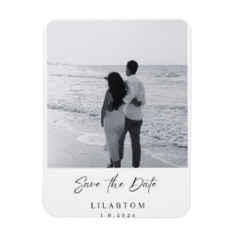 Elegante Hochzeit Save-the-Date-Karte Magnet