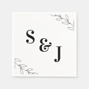 Elegante Hochzeit Serviette