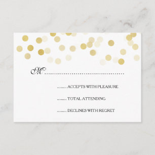 Elegante Hochzeit UAWG RSVP Karte