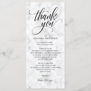 Elegante Hochzeit Vielen Dank Platzierung Karte