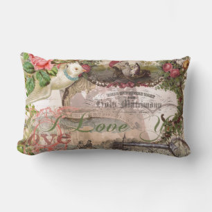 Elegante Hochzeit Vintage Ehe Antike Vintag Lendenkissen