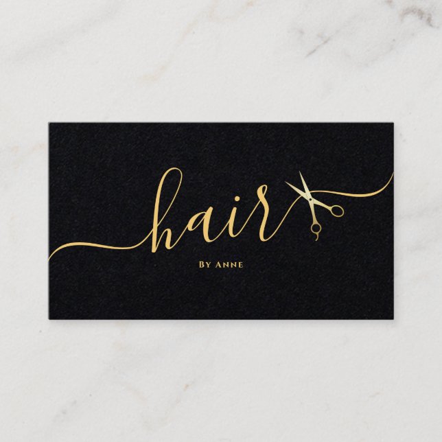 Elegante Hochzeit Visitenkarte (Vorderseite)