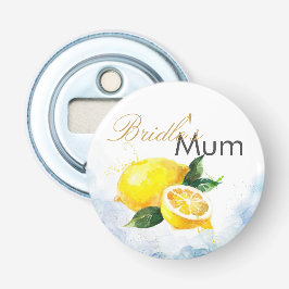 Elegante Hochzeit von Lemon Yellow & Blue Watercol Flaschenöffner