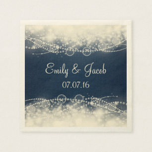 Elegante Hochzeit von Pearls Serviette