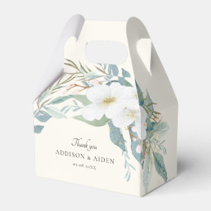 Elegante Hochzeit von Weiß Grün Geschenkschachtel