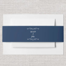 Elegante Hochzeiten Calligraphy Classic Navy Blue