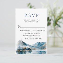 Elegante Hochzeiten im Wald RSVP Karte