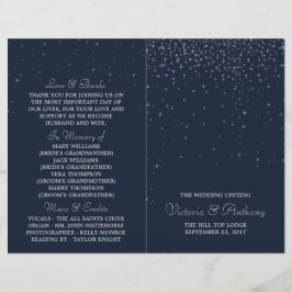 Elegante Hochzeiten von Navy & Silver Falling Star