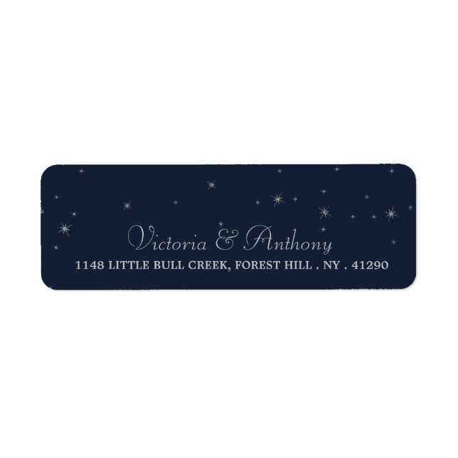 Elegante Hochzeiten von Navy & Silver Falling Star (Vorne)
