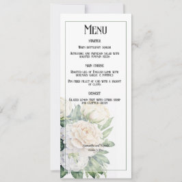 Elegante Hochzeiten von weißen Rosen und Peonies Einladung