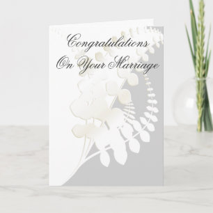 Elegante Hochzeitkarte Karte