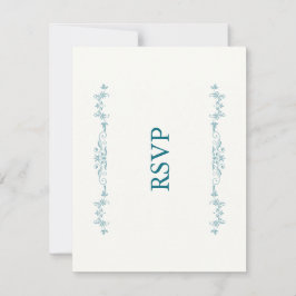 Elegante Hochzeits-Antwortkarte RSVP Karte