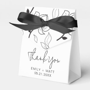 Elegante Hochzeits-Dankeschön-Blumen-Geschenkboxen Geschenkschachtel