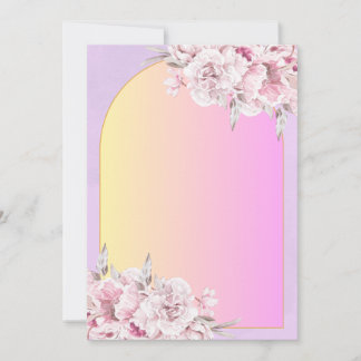 Elegante Hochzeits-Einladung Floral Romantisch Einladung