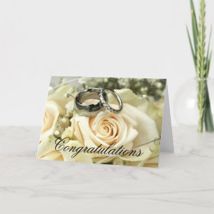 Elegante Hochzeits-Gratularkarte Karte
