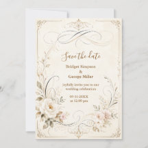 Elegante Hochzeits-Kalligrafie Blumen