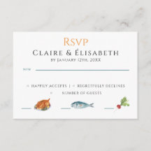 Elegante Hochzeits-RSVP-Karte