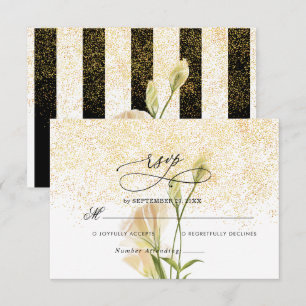 Elegante Hochzeits-RSVP-Karte RSVP Karte