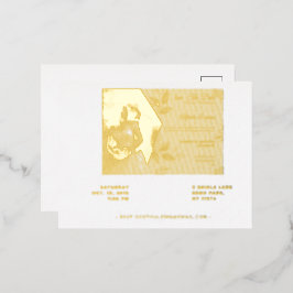 Elegante Hochzeits-RSVP-Karten – Anpassbar für Gäs Folie Einladungspostkarte