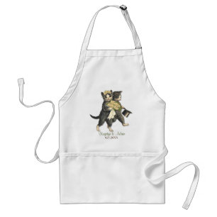 Elegante Hochzeits-Schürze für Katzen Schürze