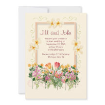 Elegante Hochzeits-Wildblumen-Blumenborder