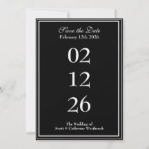 Elegante Hochzeitsankündigung zur Vorabanzeige