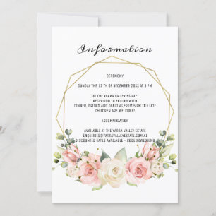 Elegante Hochzeitsausweis. Einladung