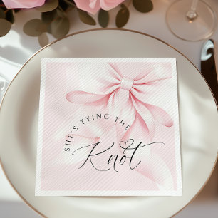 Elegante Hochzeitsdusche-Einladung Serviette