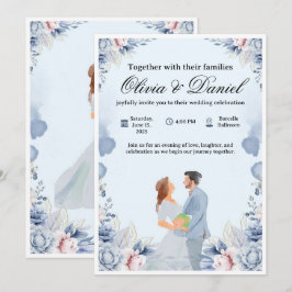 Elegante Hochzeitseinladung – Anpassbar & Modern Einladung