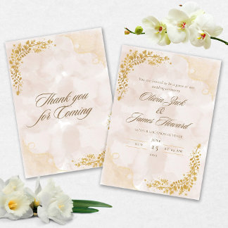 Elegante Hochzeitseinladung Einladung