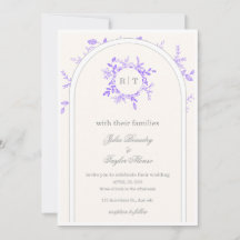 Elegante Hochzeitseinladung 