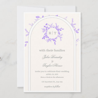 Elegante Hochzeitseinladung  Einladung