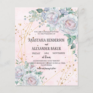 Elegante Hochzeitseinladung. Flyer