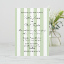 Elegante Hochzeitseinladung mit hellen Salbeistrei