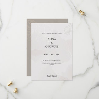 ELEGANTE HOCHZEITSEINLADUNG SAVE THE DATE