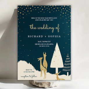 Elegante Hochzeitseinladung zum glücklichen neuen Einladung