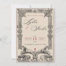 Elegante Hochzeitseinladungen (A6-Kollektion)