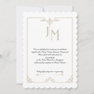 Elegante Hochzeitseinladungen Einladung