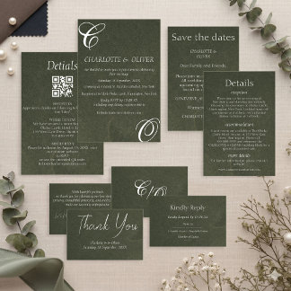 Elegante Hochzeitseinladungen mit Kalligrafie in S Einladung