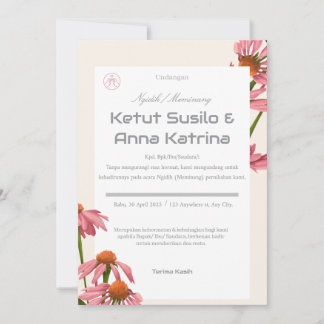Elegante Hochzeitseinladungskarte Einladung