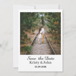Elegante Hochzeitseinladungskarte zur Vorankündigu Save The Date