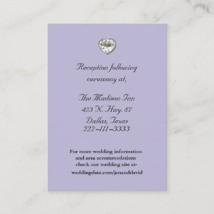 Elegante Hochzeitseinschließungskarten Begleitkarte