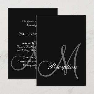 Elegante Hochzeitsempfangs-Einladung im Smoking-St Einladung