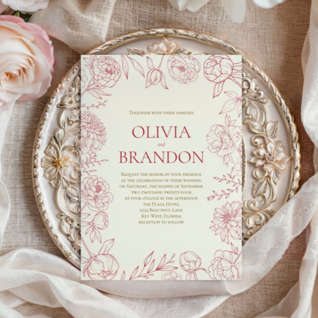 Elegante Hochzeitsfeier Einladung (Von Creator hochgeladen)