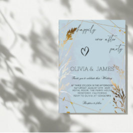 Elegante Hochzeitsfeier "Happily Ever After Party" Einladung