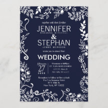 Elegante Hochzeitsfeiern in Blau und Weiß